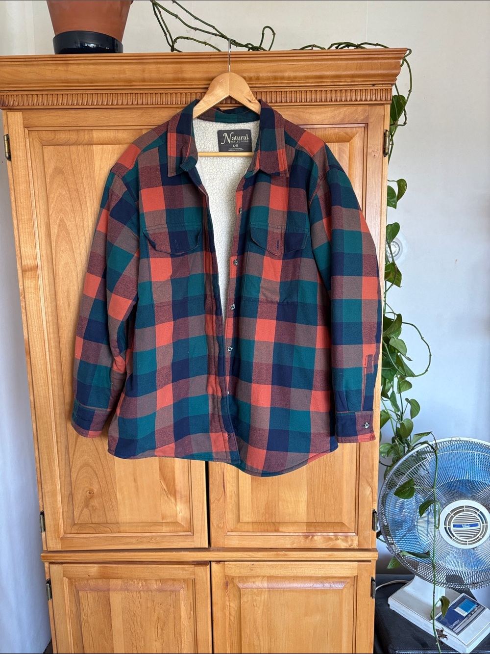 Natura Reflections Women’s Shacket! Fleece lined size L